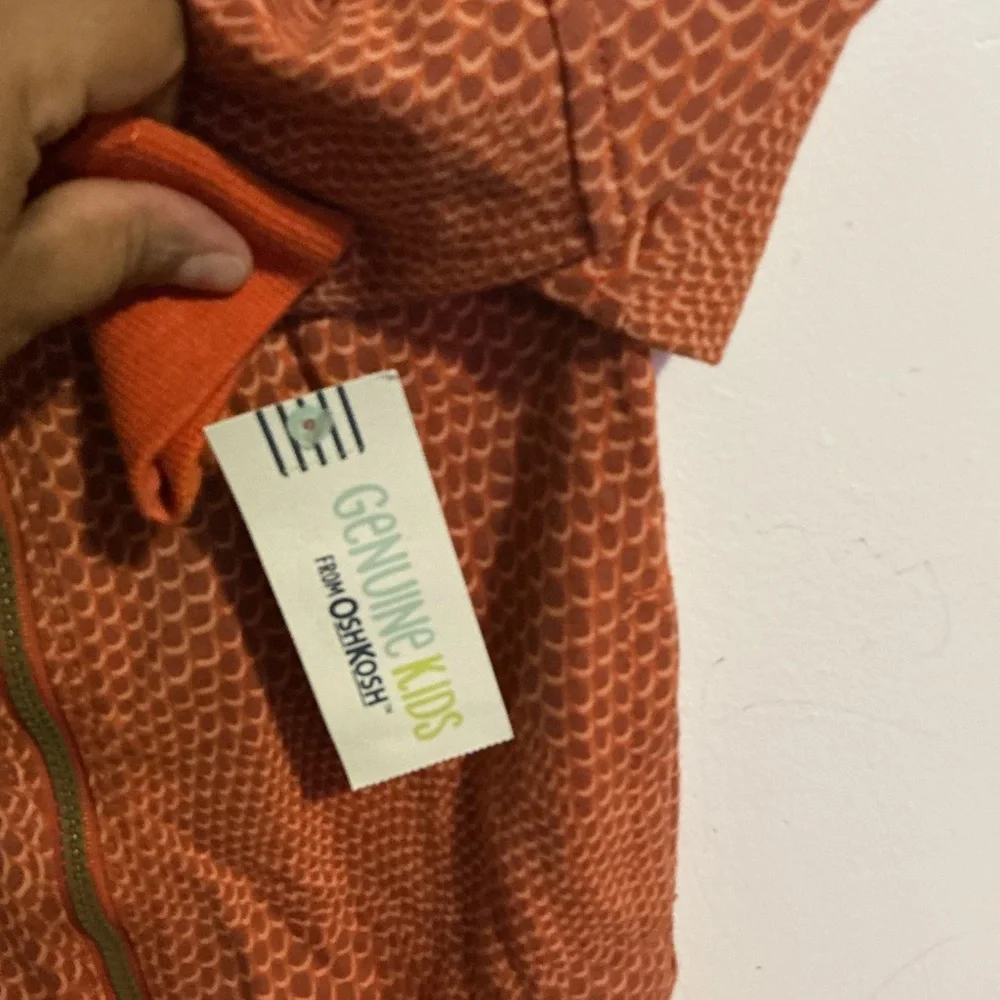 OshKosh B'gosh Textured Orange Hoodie